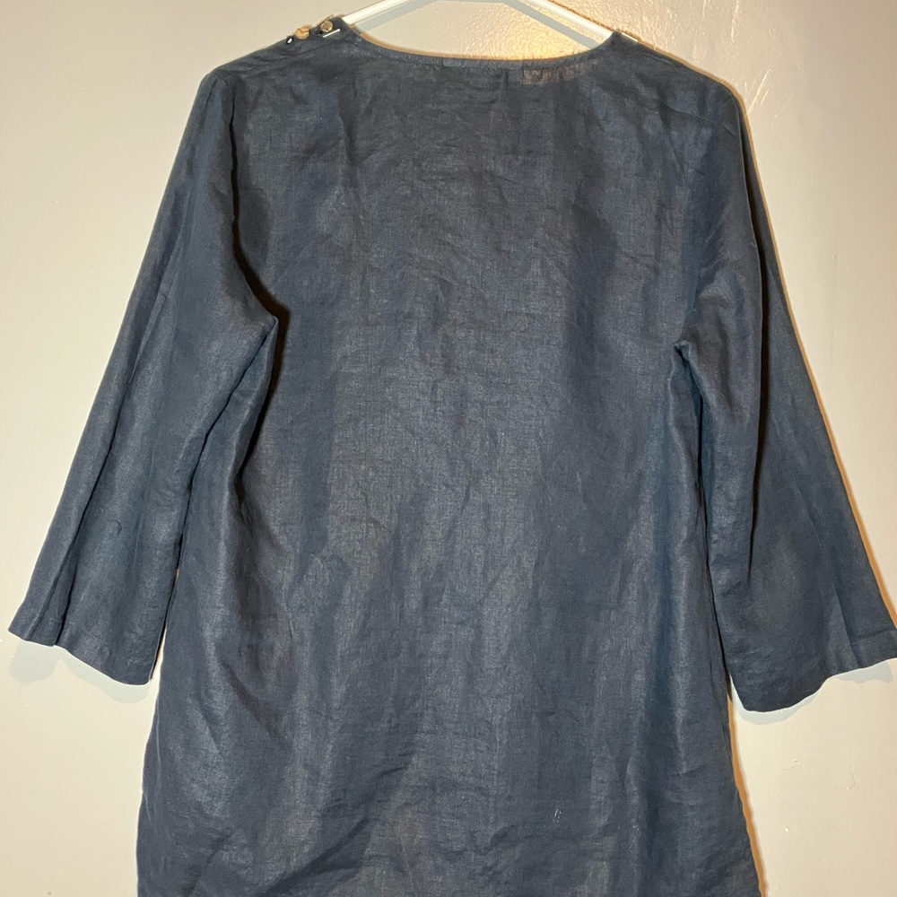 Michael Kors Navy Tunic with Embellishments - Picture 2 of 4
